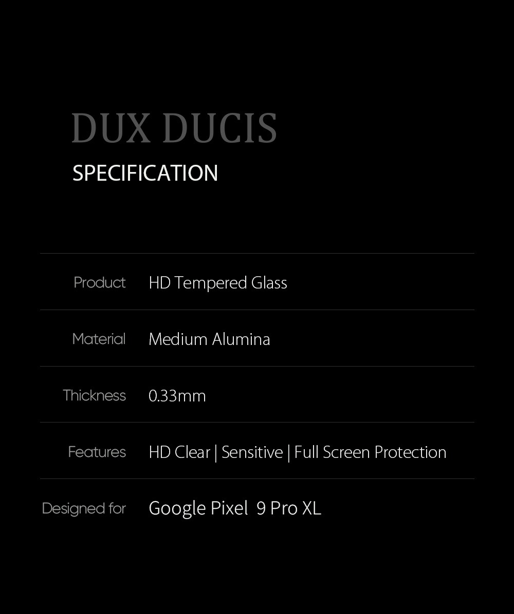 Tempered Glass Screen Protector for Google Pixel 9 Pro XL