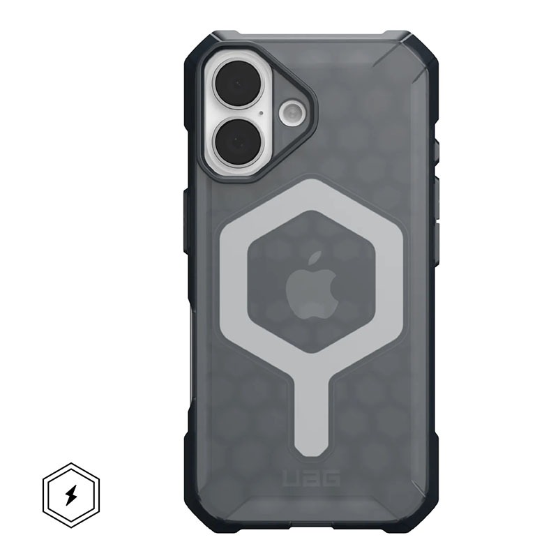 UAG Essential Armor Magsafe Charging Compatible Phone Case for iPhone 16 - Ash