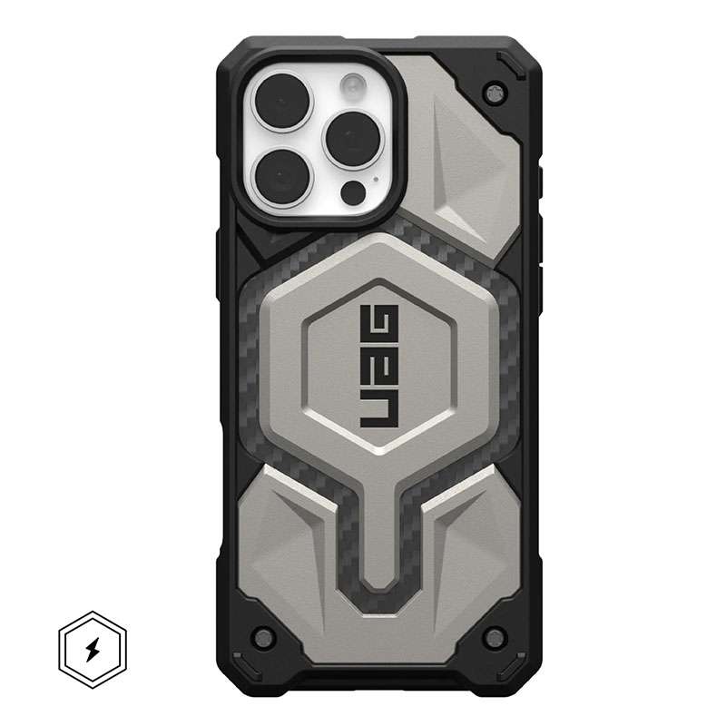 UAG Monarch Pro MagSafe Compatible Phone Case for iPhone 16 Pro Max - Titanium