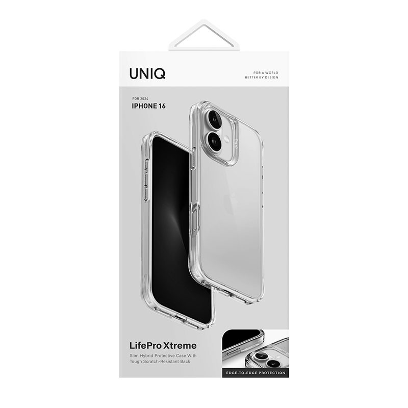 iPhone 16 Hybrid LifePro Xtreme Phone Case by Uniq &ndash; Clear