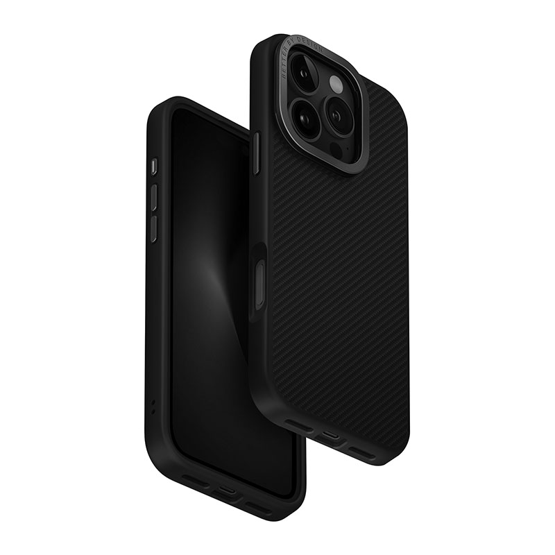 Uniq Keva MagSafe/MagClick with Camera Stand Phone Case for iPhone 16 Pro Max - Carbon Black