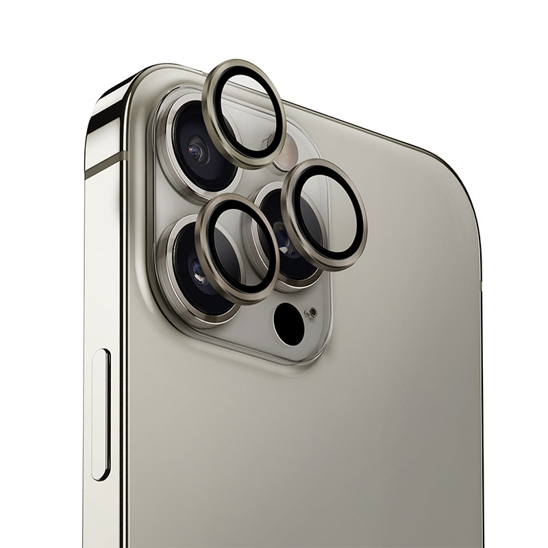 Uniq Optix Aluminium Camera Lens Protector for iPhone 16 Pro / 16 Pro Max &ndash; Grey