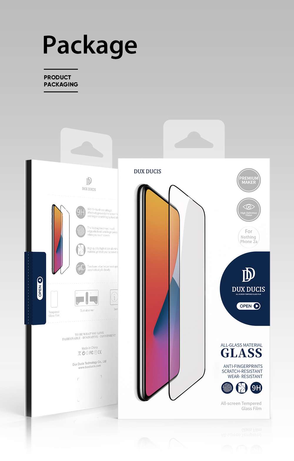 Tempered Glass Screen Protector for Nothing Phone 2a/2a Plus