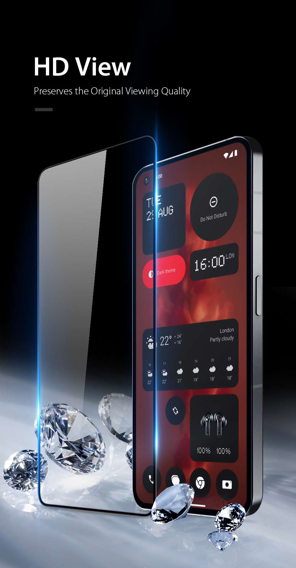 Tempered Glass Screen Protector for Nothing Phone 2a/2a Plus