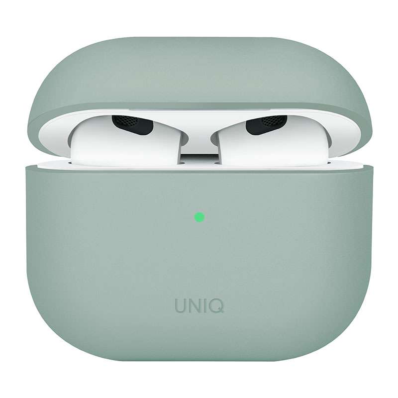 UNIQ Lino Hybrid Liquid Silicone Case for AirPods 4th Gen - Green