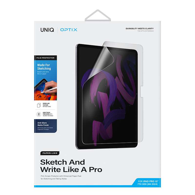 Uniq Optix Paper Sketch Screen Protector for Apple iPad Pro 13&nbsp;inch&nbsp;(2024)