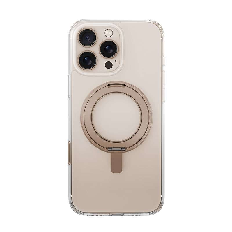 UNIQ Swivix MagSafe Compatible Phone Case for iPhone 16 Pro &ndash; Gold