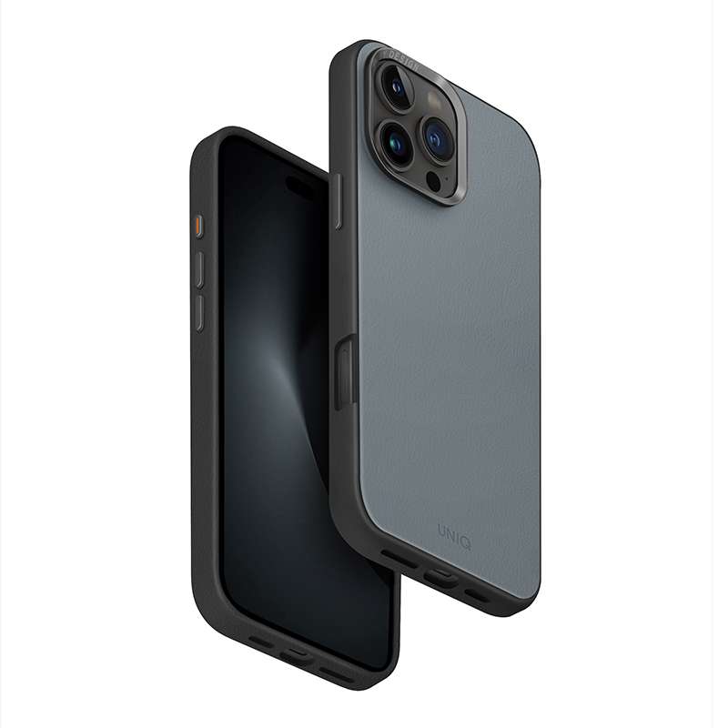 UNIQ Lyden DS Magclick Charging Compatible Phone Case for iPhone 16 Pro Max &ndash; Blue/Black