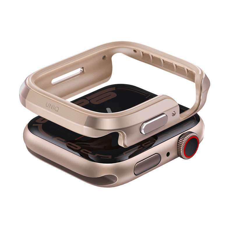 UNIQ Valencia Case for Apple Watch Series 10 46MM &ndash; Gold