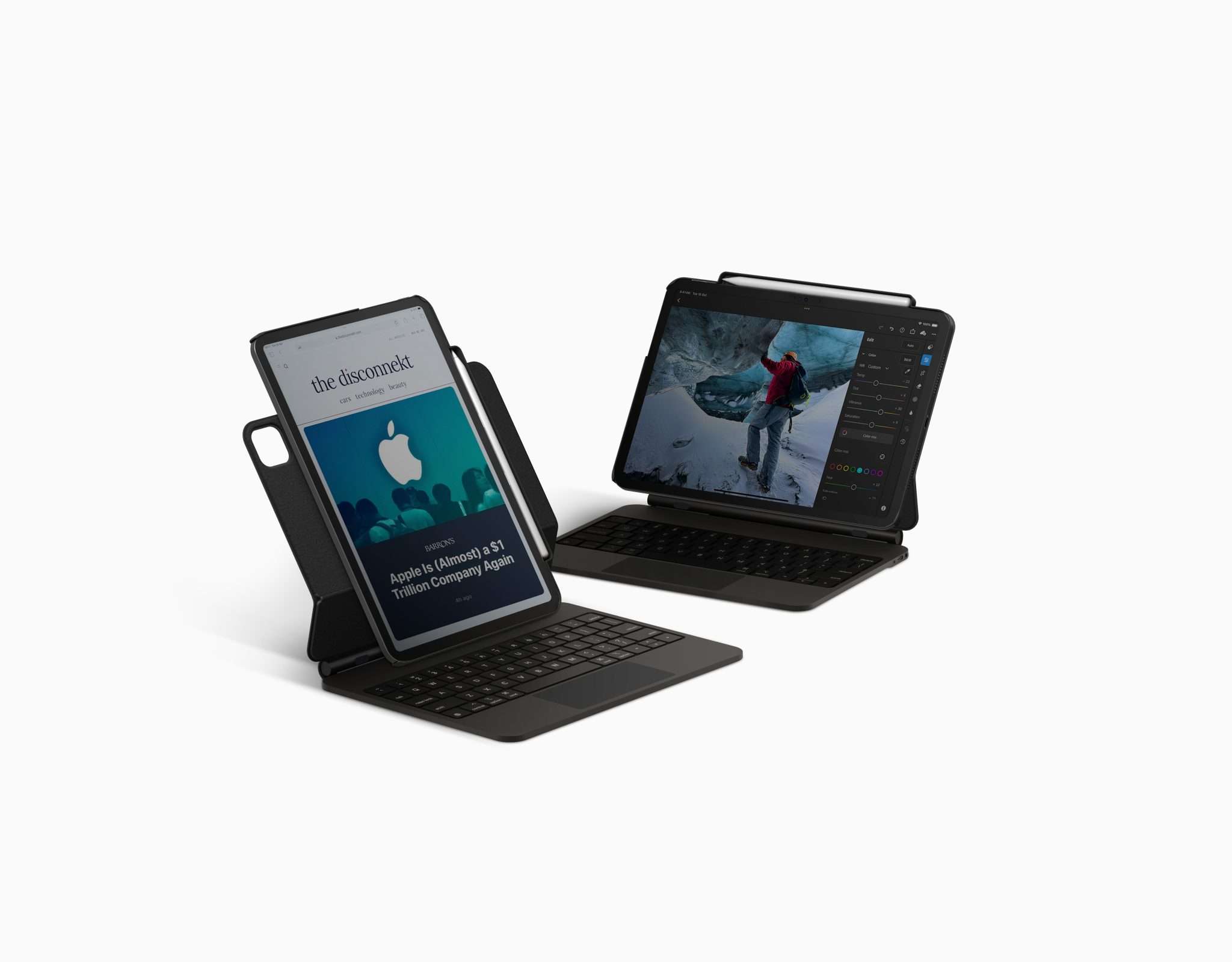 Uniq Axel Magnetic Stand Case for iPad Air 11&rdquo; M2 and iPad Pro 11&rdquo; - Black