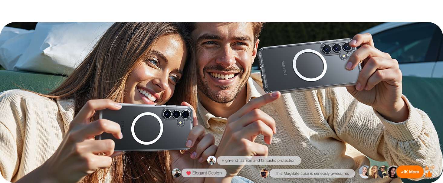 Torras Diamond-Mag (MagSafe Compatible) Series Phone Case for Samsung Galaxy S25 Ultra &ndash; Clear