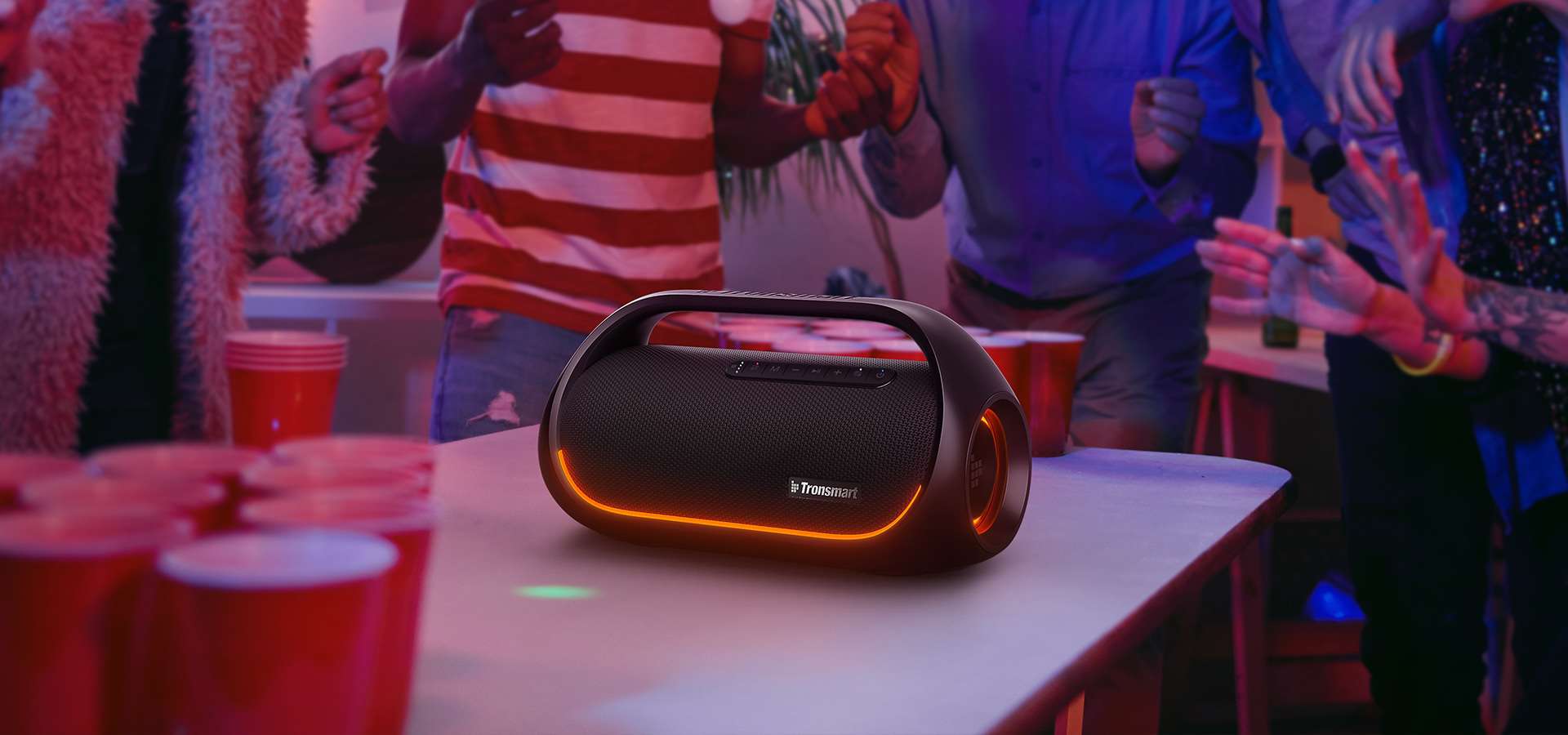Tronsmart Bang 60W Outdoor Party Speaker with LED & TuneConn Sync, NFC, App Control, Super Bass