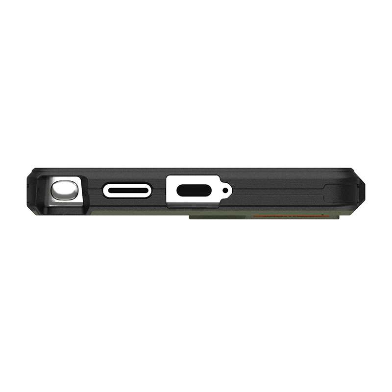 UAG Civilian Magsafe Compatible Phone Case for Samsung Galaxy S25 Ultra &ndash; Olive/Orange