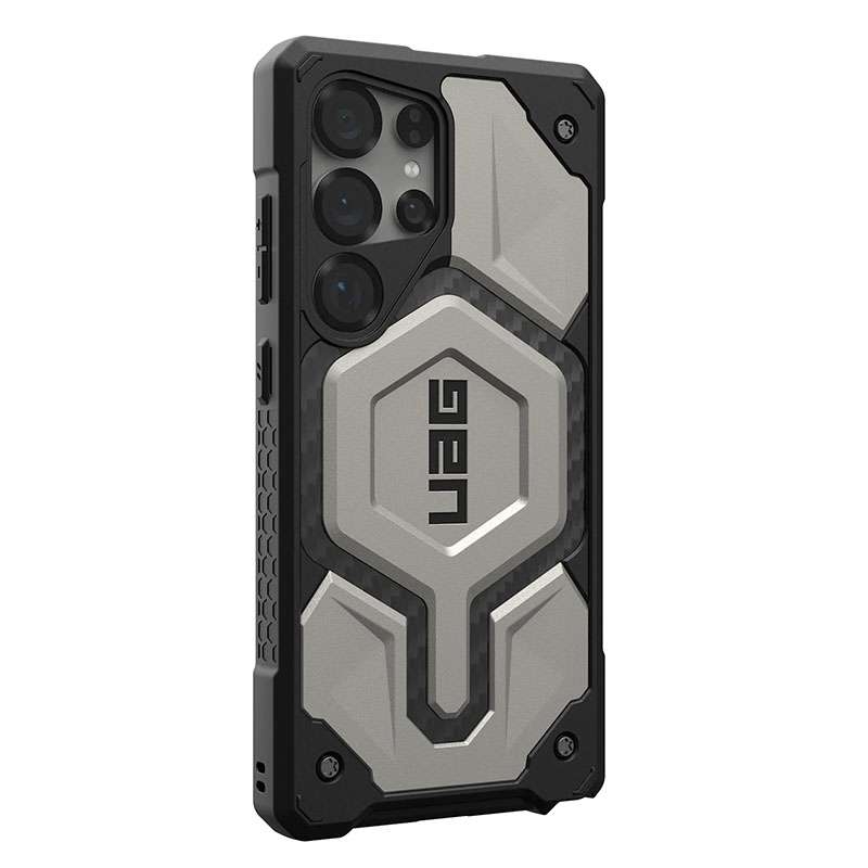 UAG Monarch Pro MagSafe Compatible Phone Case for Samsung Galaxy S25 Ultra &ndash; Titanium