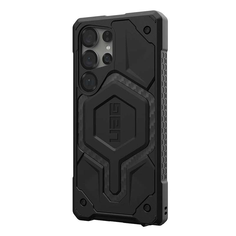UAG Monarch Pro MagSafe Compatible Phone Case for Samsung Galaxy S25 Ultra &ndash; Carbon Fiber