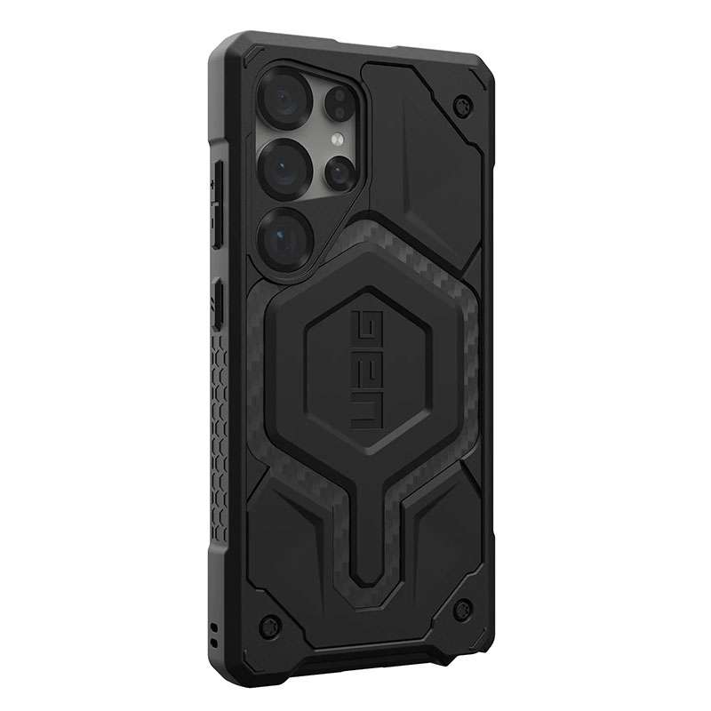 UAG Monarch Pro MagSafe Compatible Phone Case for Samsung Galaxy S25 Ultra &ndash; Carbon Fiber