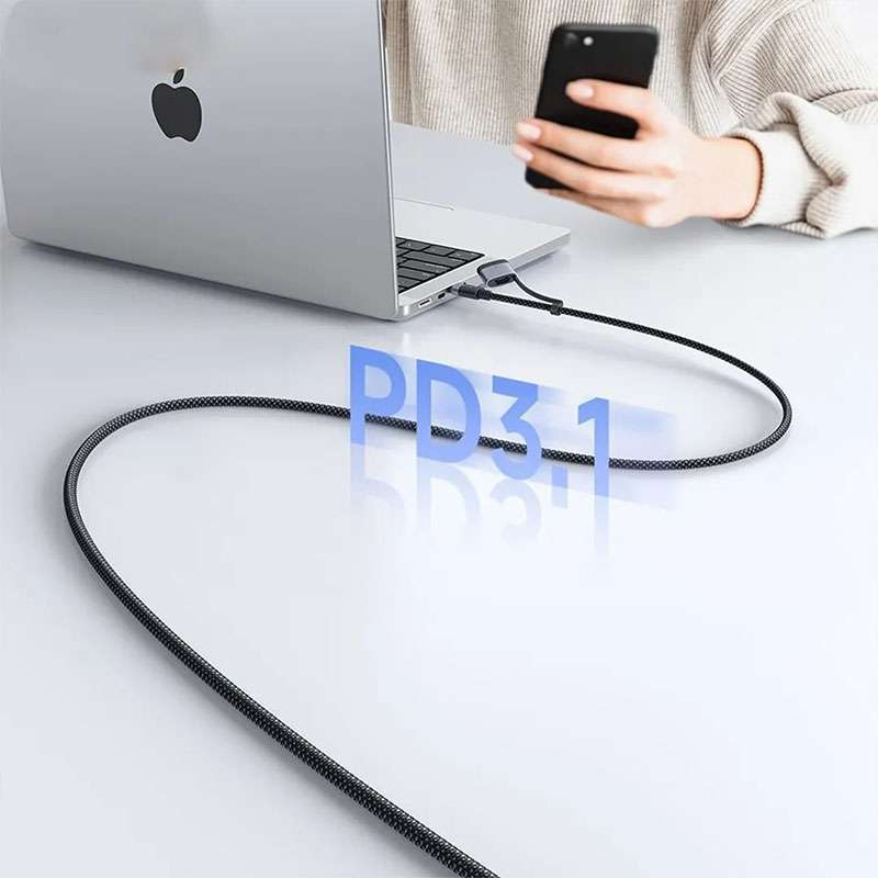 Mcdodo 240W / 140W USB-C to USB-C & MagSafe 3 Magnetic Charging Cable, 140W (Mag-safe), 240W (USB-C)