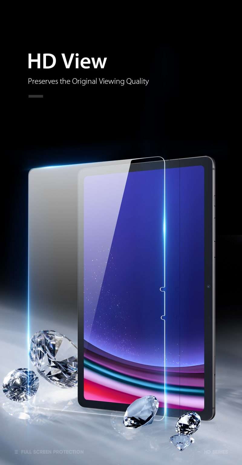 Duxducis Tempered Glass Screen Protector for Samsung Tab S9 FE/S9/S8/S7 11''